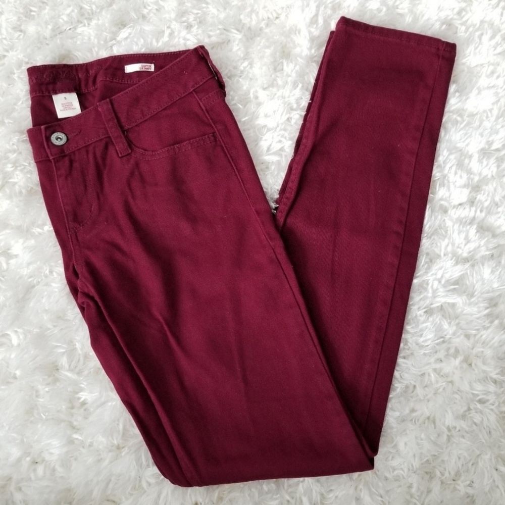 Deep Red Rouge Super Skinny Jeans by Arizona